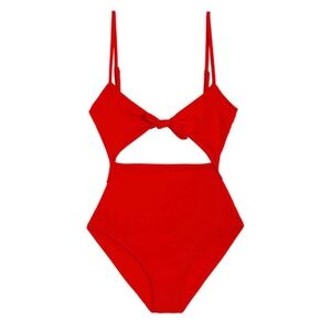 Mara Hoffman Kia One Piece Red Swimsuit XL NWT
